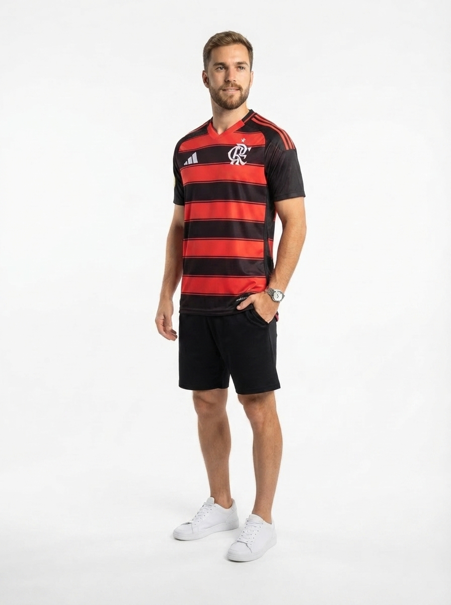 Jersey Flamengo 2025/26 I + Patch Mundial de Clubes