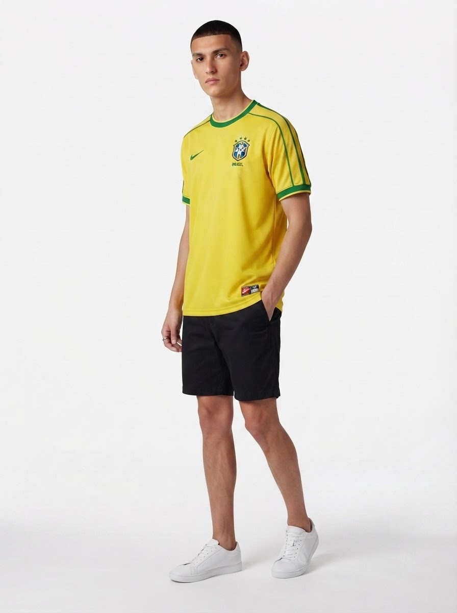 Jersey Retro National Team Brasil 1998/99 I
