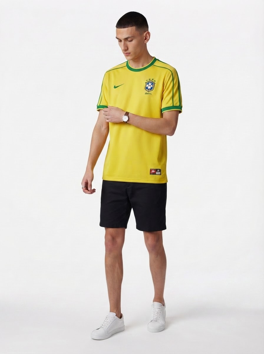 Jersey Retro National Team Brasil 1998/99 I