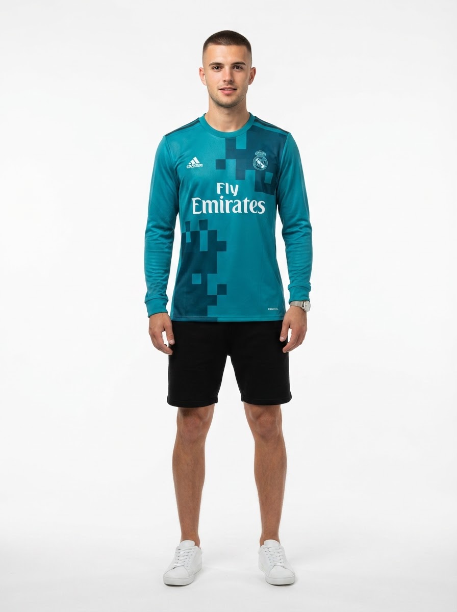 Real Madrid 17/18 III Third Jersey - Long Sleeve Retro Version