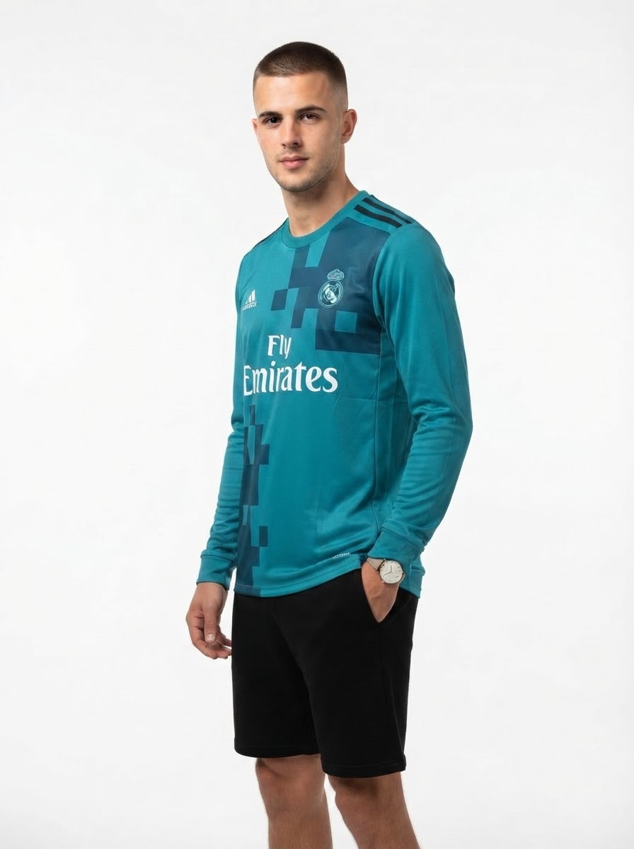 Real Madrid 17/18 III Third Jersey - Long Sleeve Retro Version