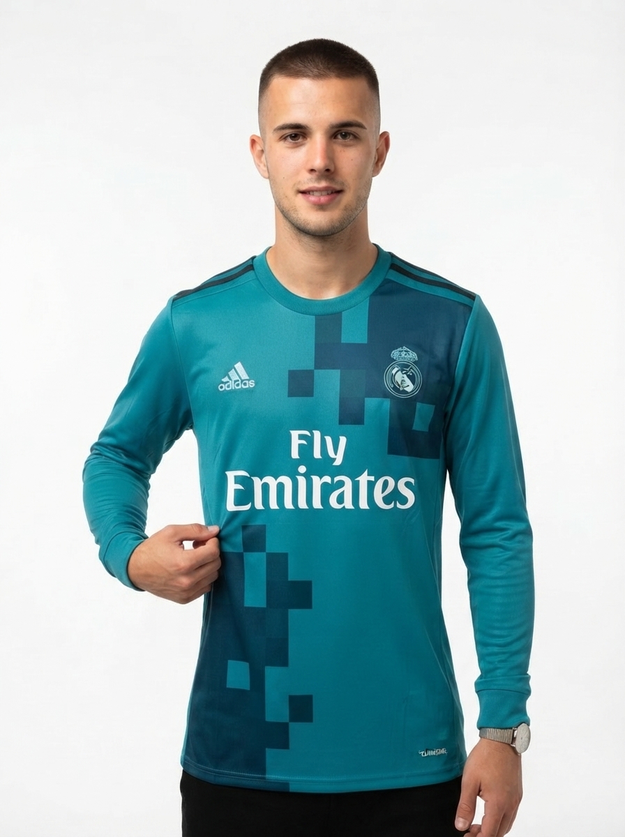 Real Madrid 17/18 III Third Jersey - Long Sleeve Retro Version