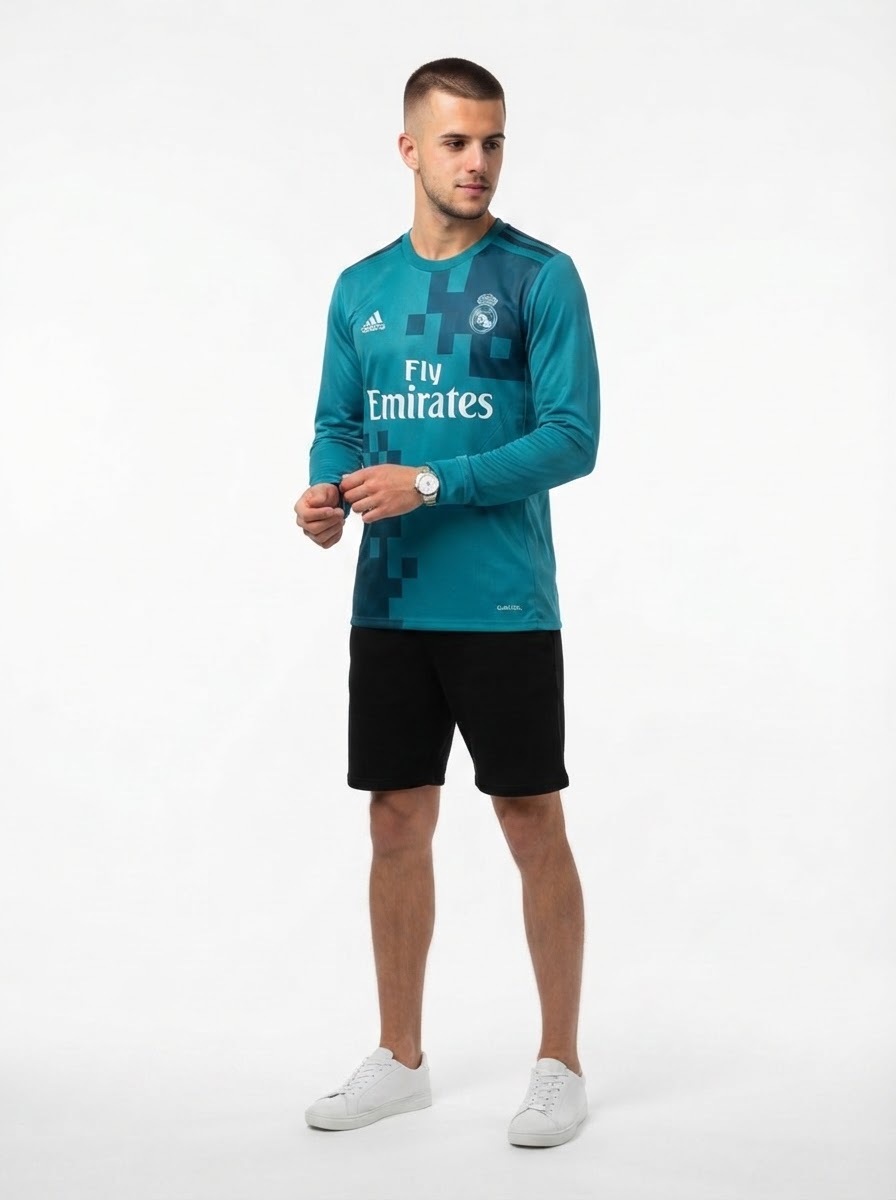 Real Madrid 17/18 III Third Jersey - Long Sleeve Retro Version