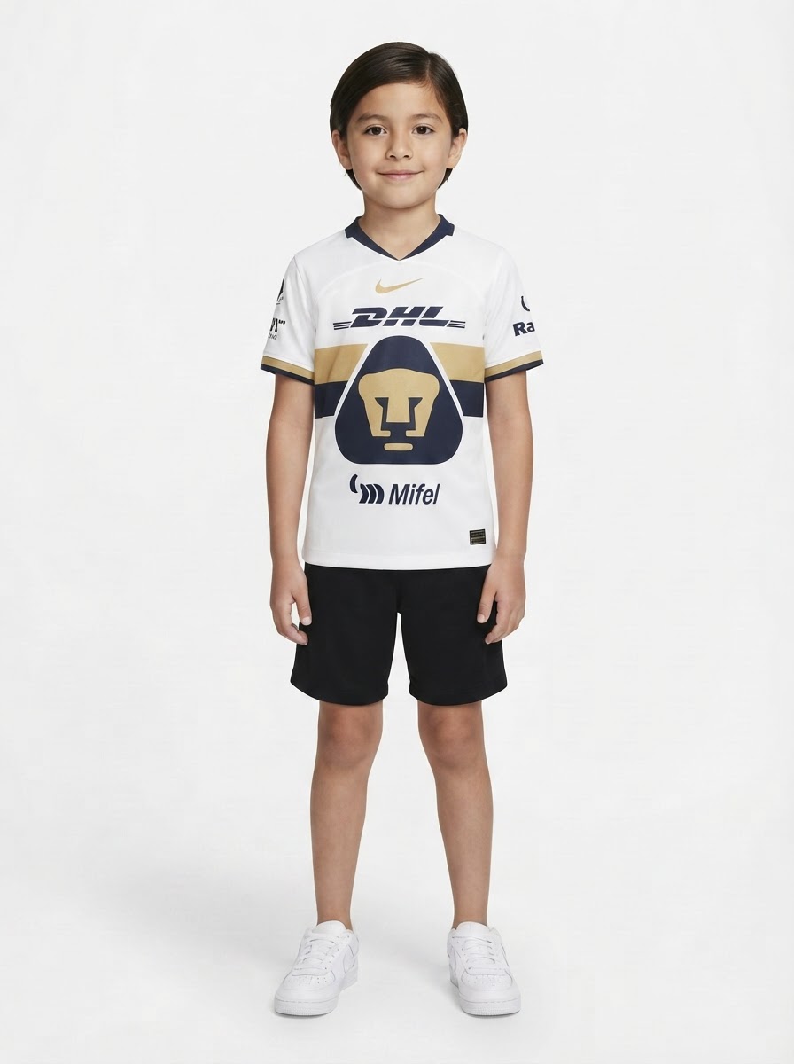 Pumas UNAM 2025/26 Home Kids Kit