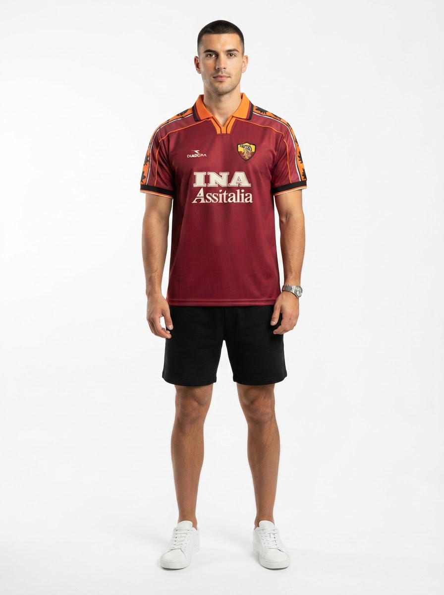 AS Roma 98/99 I Home Jersey - Retro Version