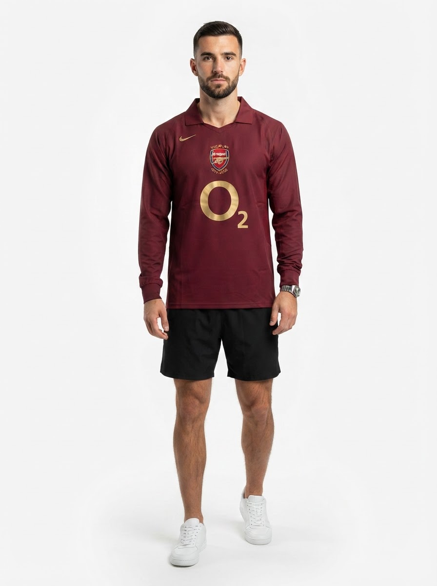 Arsenal 05/06 I Home Jersey - Long Sleeve Retro Version