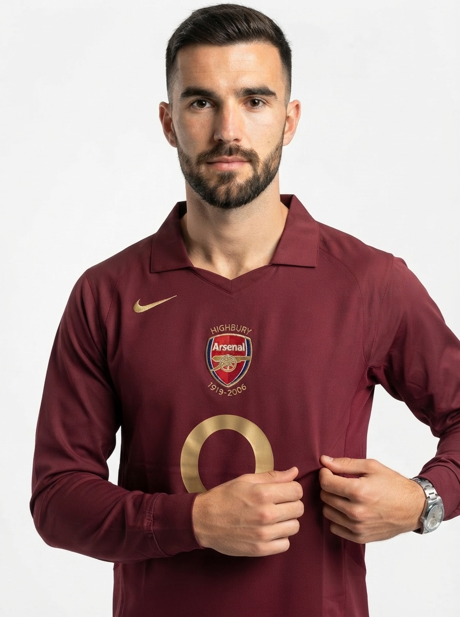 Arsenal 05/06 I Home Jersey - Long Sleeve Retro Version