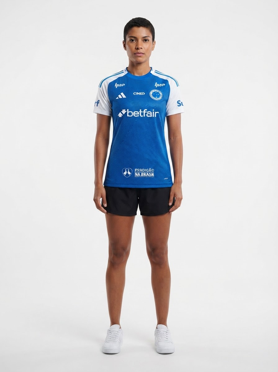 Jersey Women's Cruzeiro 2025/26 I with Sponsors