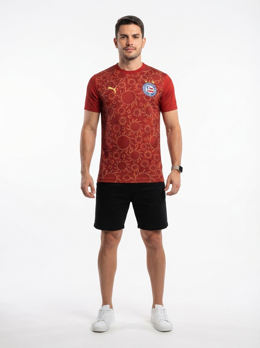 Jersey Bahia III 25/26 s/n Men's - Vermelho Fan version