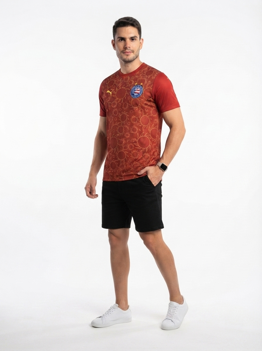 Jersey Bahia III 25/26 s/n Men's - Vermelho Fan version