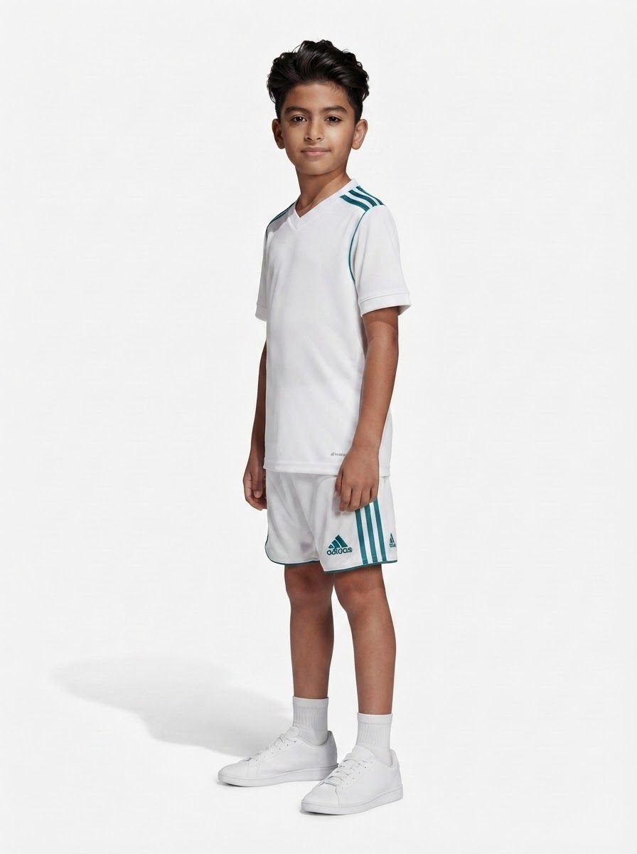 Kit Kids Retro Real Madrid Home Jersey 2017/18