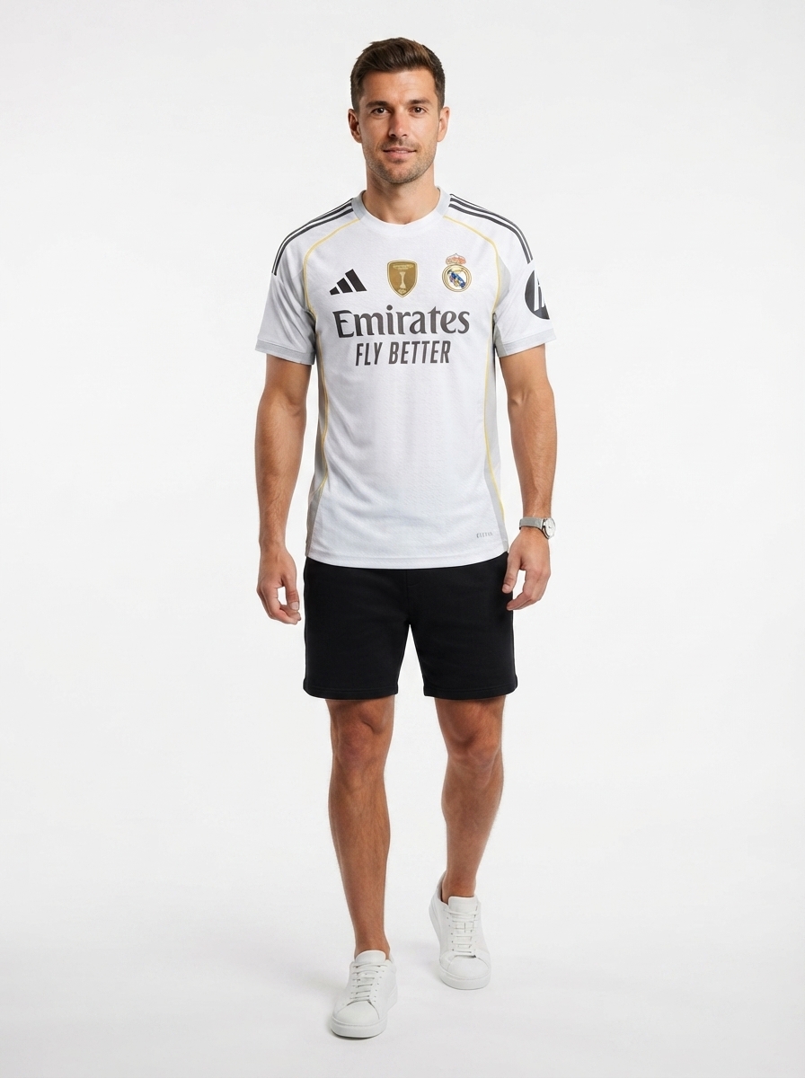Real Madrid Home Fan Jersey 2025/26 FIFA Intercontinental Champions Patch
