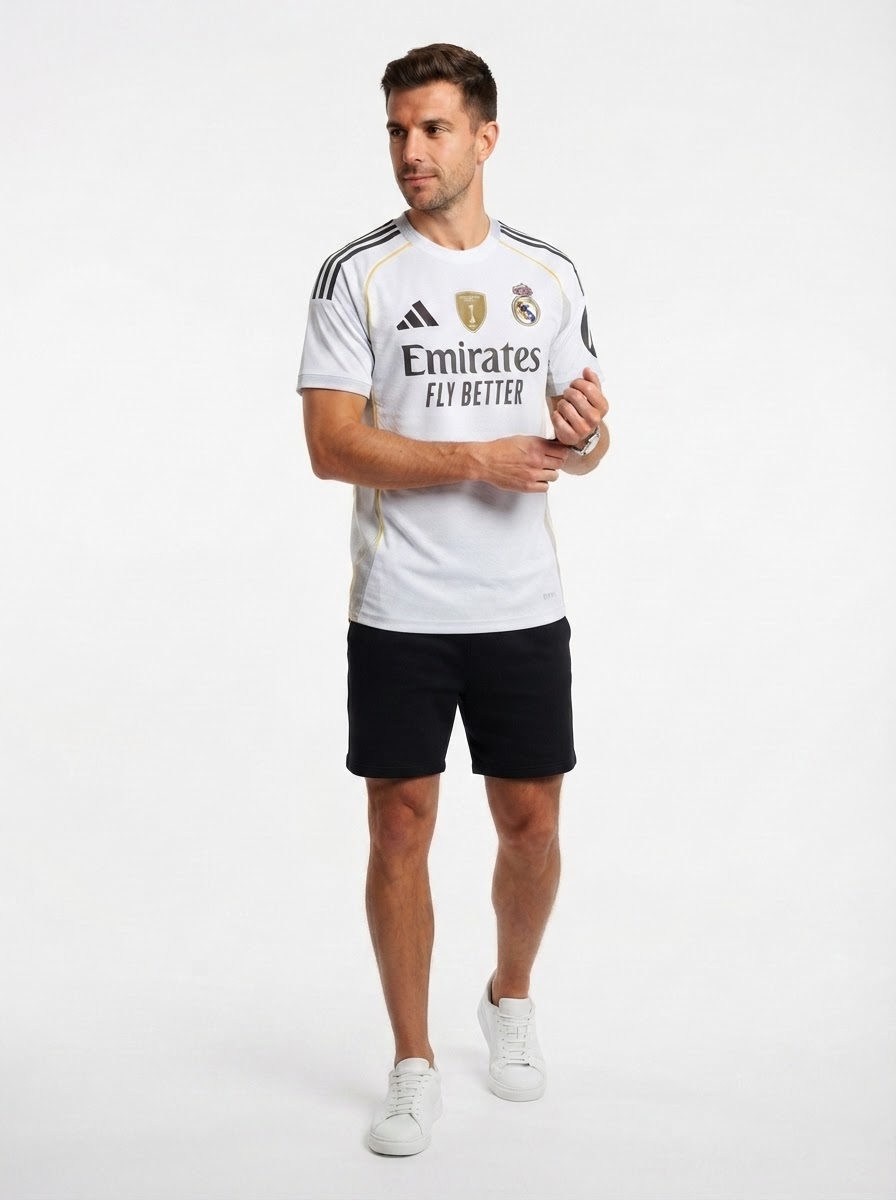 Real Madrid Home Fan Jersey 2025/26 FIFA Intercontinental Champions Patch