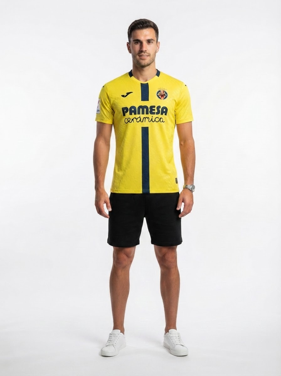 2025-26 Villareal Men Home Soccer Jersey - Fan Version