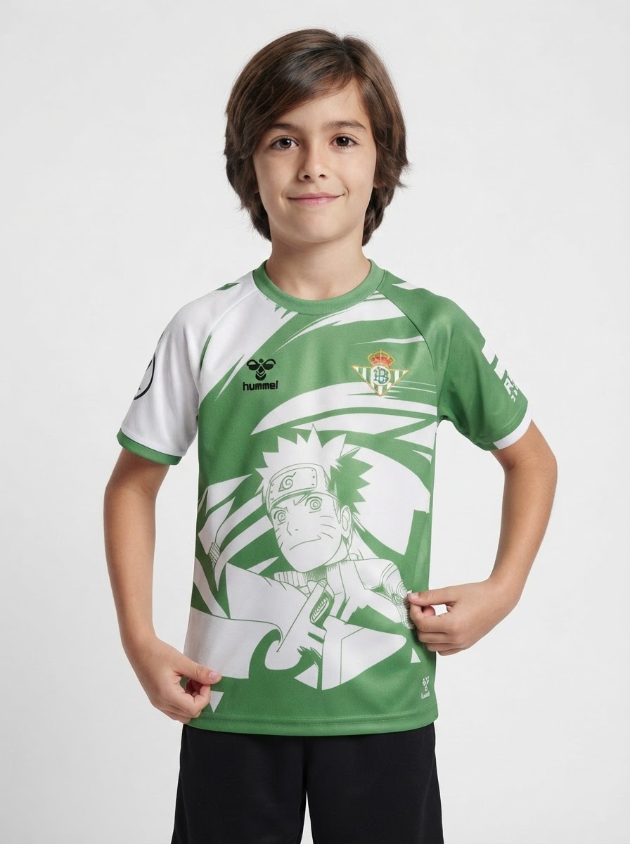 Real Betis 2025/26 x Limited-edition Naruto Kids Kit