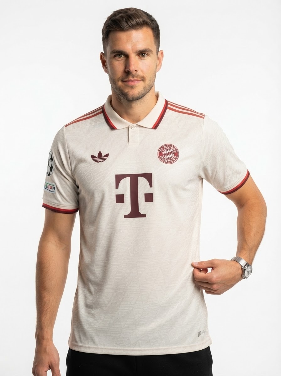 Jamal Musiala Bayern Munich 24/25 III Third UCL Jersey - Player Version - Slim Fit