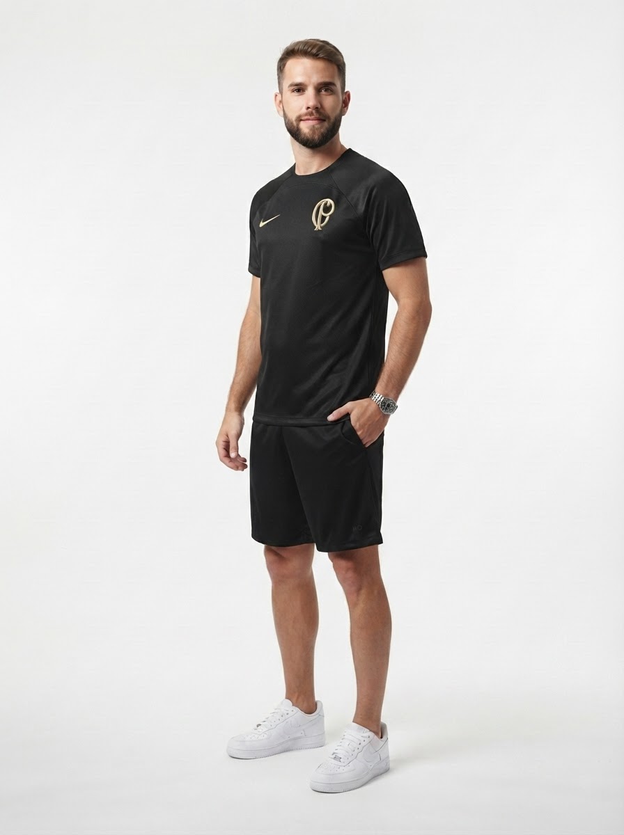 Corinthians 22/23 Training Jersey - Black - Fan Version