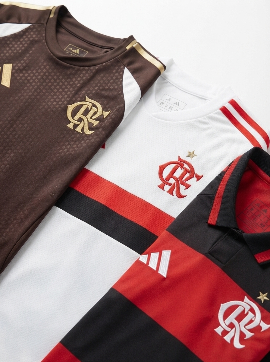 Combo 3 Mantos do Flamengo 2026/27 - Fan Version Sponsor Betano