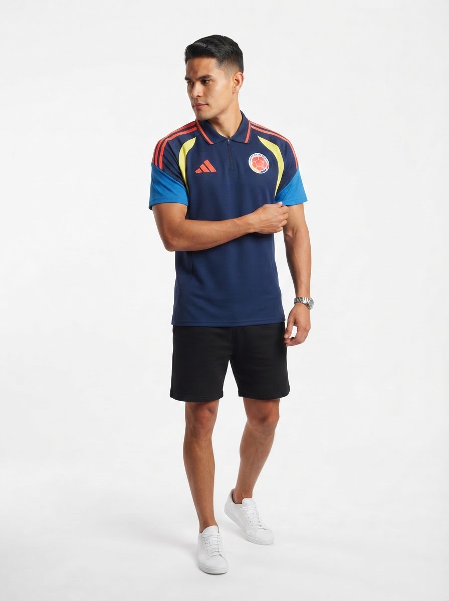 Colombia National Team 2026 Tiro Training Polo - Navy