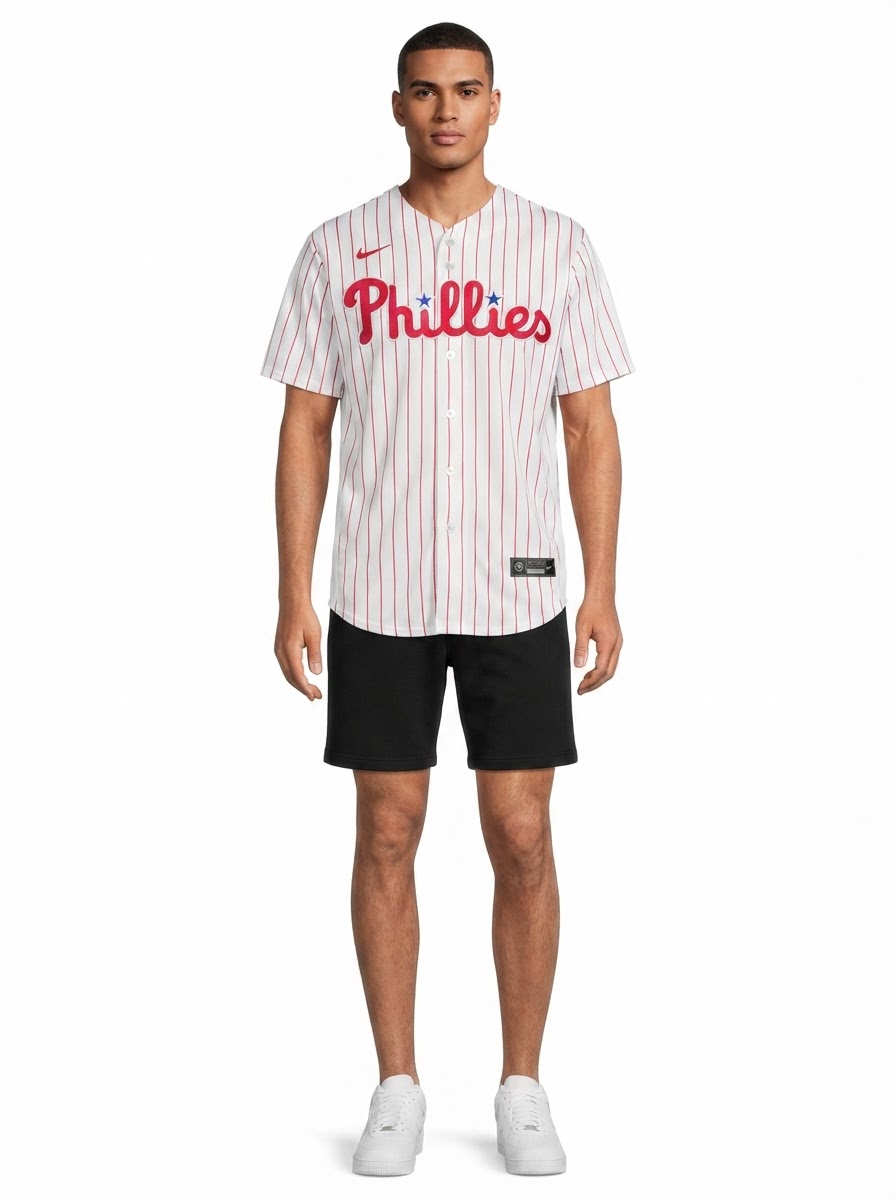 Jersey MLB Houston Astros Jersey MLB Philadelphia Phillies I Torcedor Masculina Listrada Orange Alternate Limited Masculina Laranja (cópia)