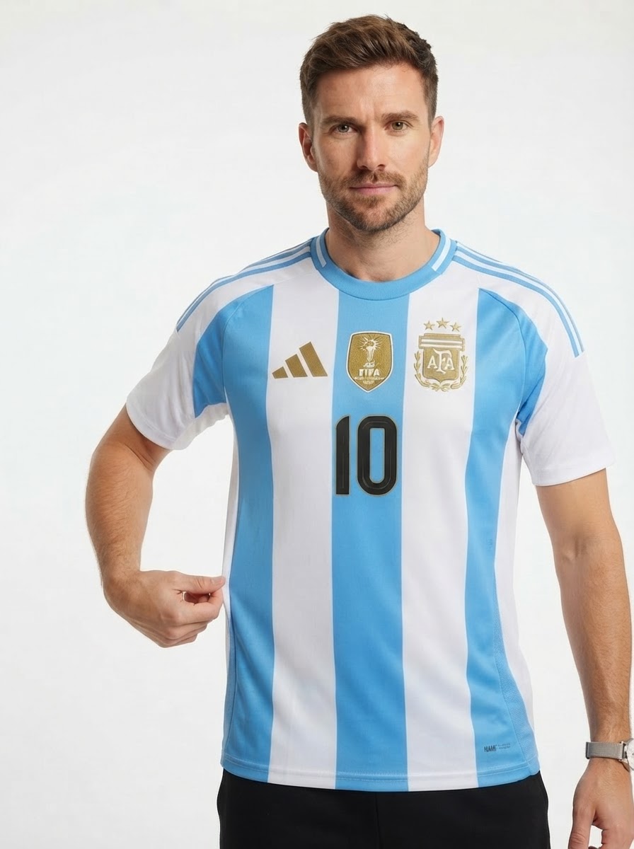 Argentina Home Jersey 2024/25 Messi 10