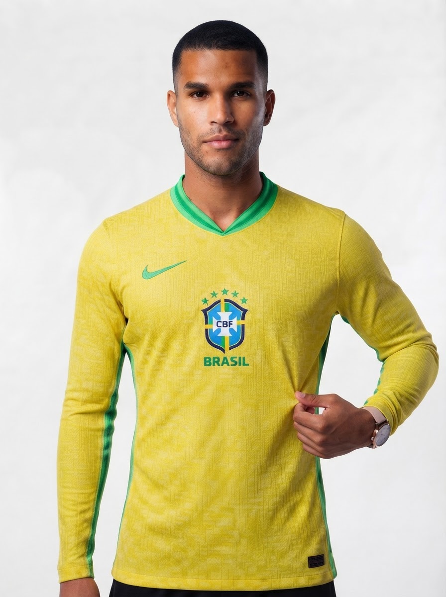 Brazil 2025/26 Authentic Player [Slim Fit] Player Long Sleeve Brasil [Slim Fit]