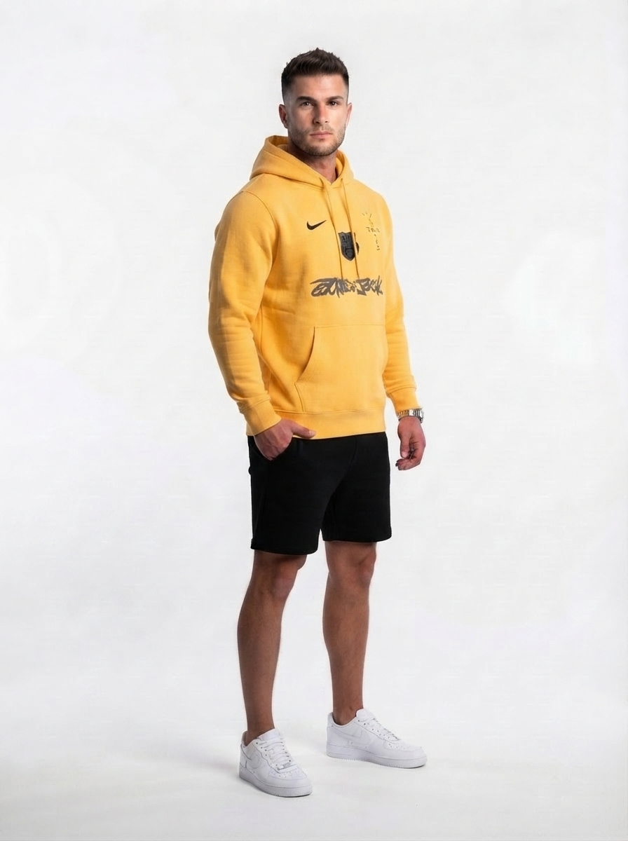 Barcelona Sweatshirt 2025 - Travis Scott Collab Spotify - Yellow
