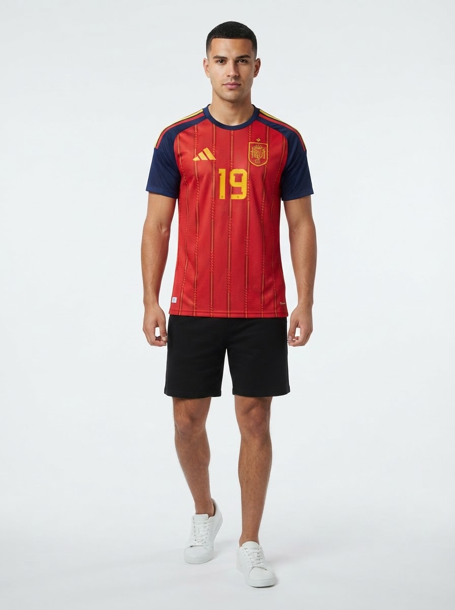 Lamine Yamal Spain Authentic World Cup Home Jersey 2026 Player [Slim Fit] World Cup 2026