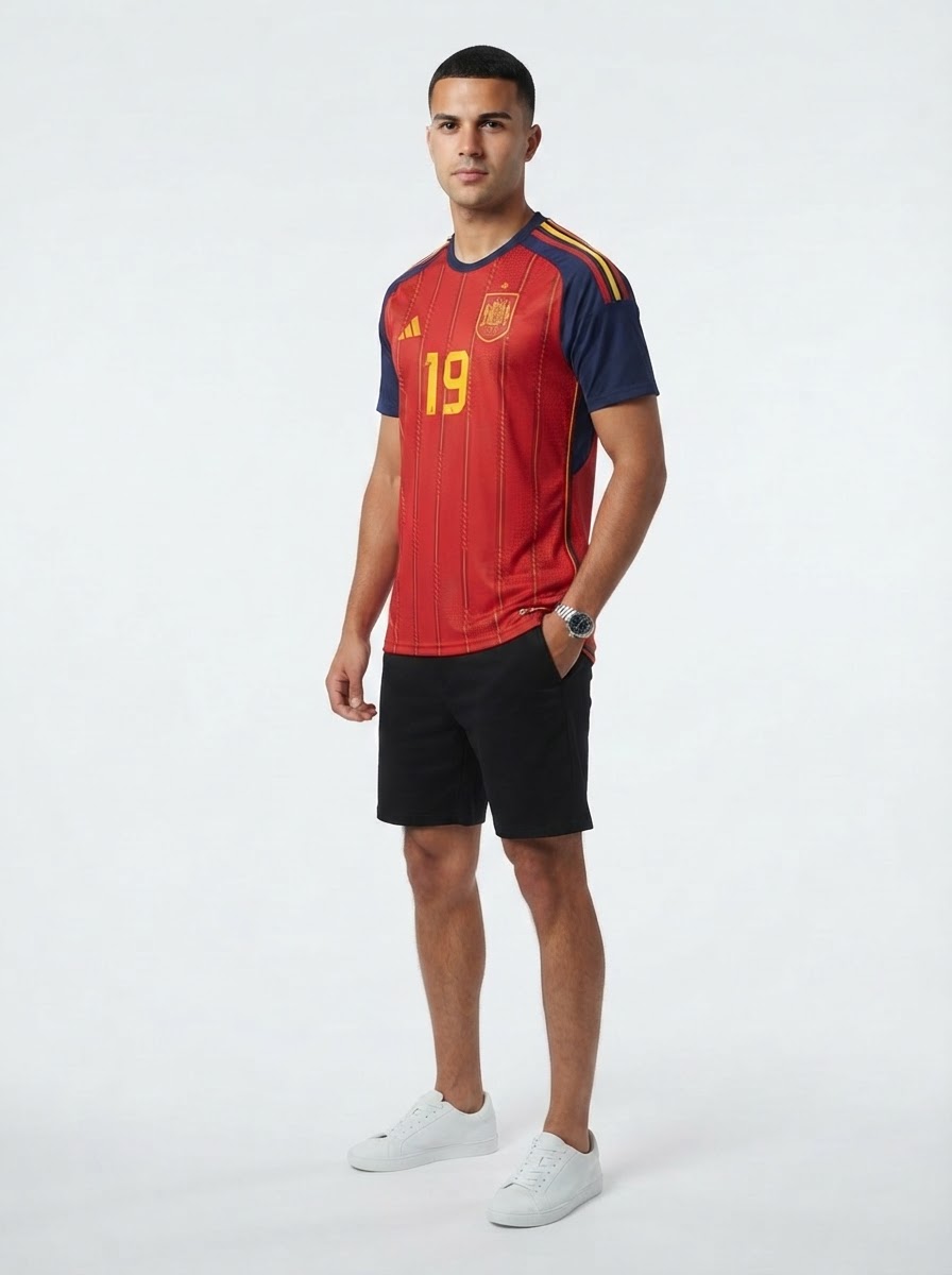 Lamine Yamal Spain Authentic World Cup Home Jersey 2026 Player [Slim Fit] World Cup 2026
