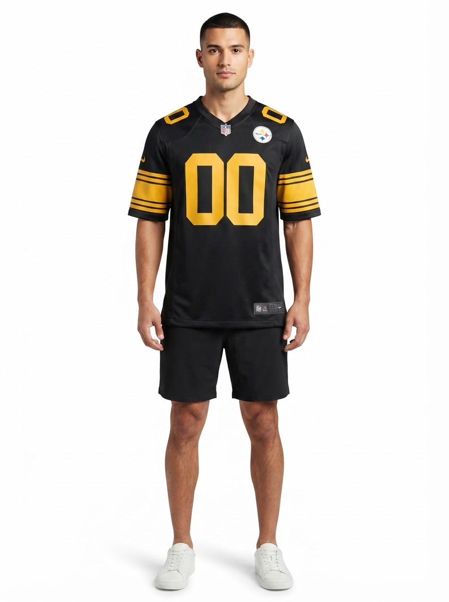 Pittsburgh Steelers - Alternate Custom Game Jersey - Black