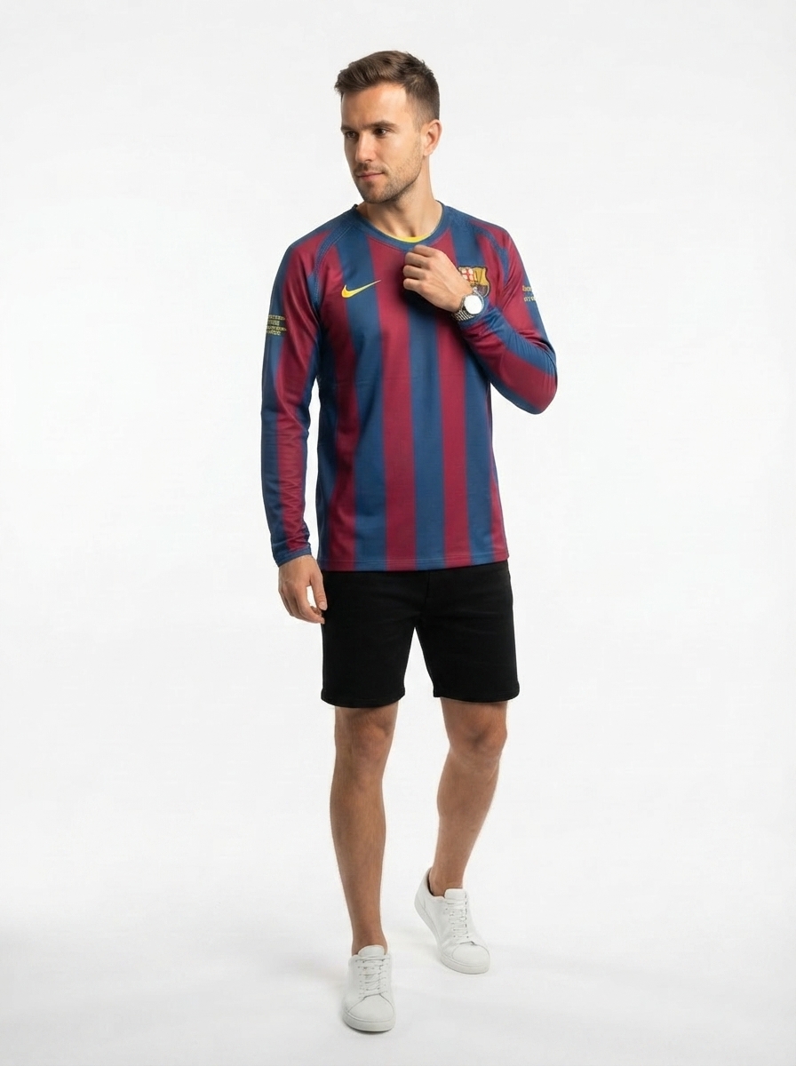 Barcelona 05/06 I Home Jersey - Long Sleeve Retro Version