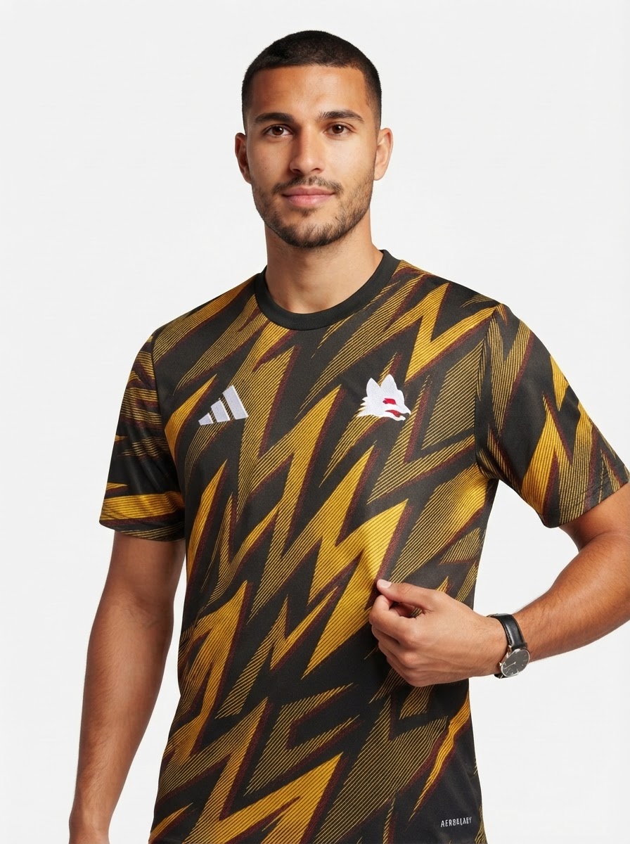 AS Roma 2025/26 Pre-match training suit Jersey