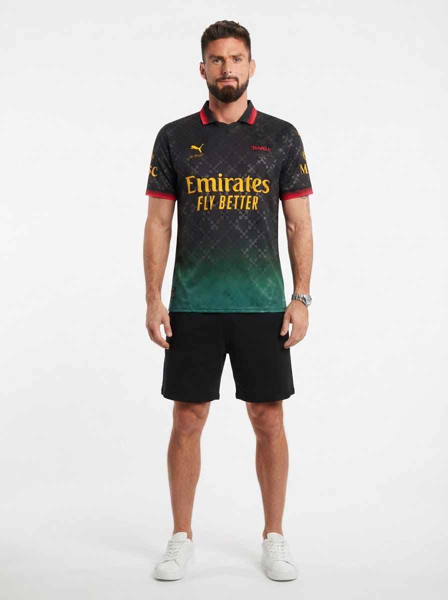 AC Milan 25/26 Commemorative Edition Jersey - Black - Fan Version