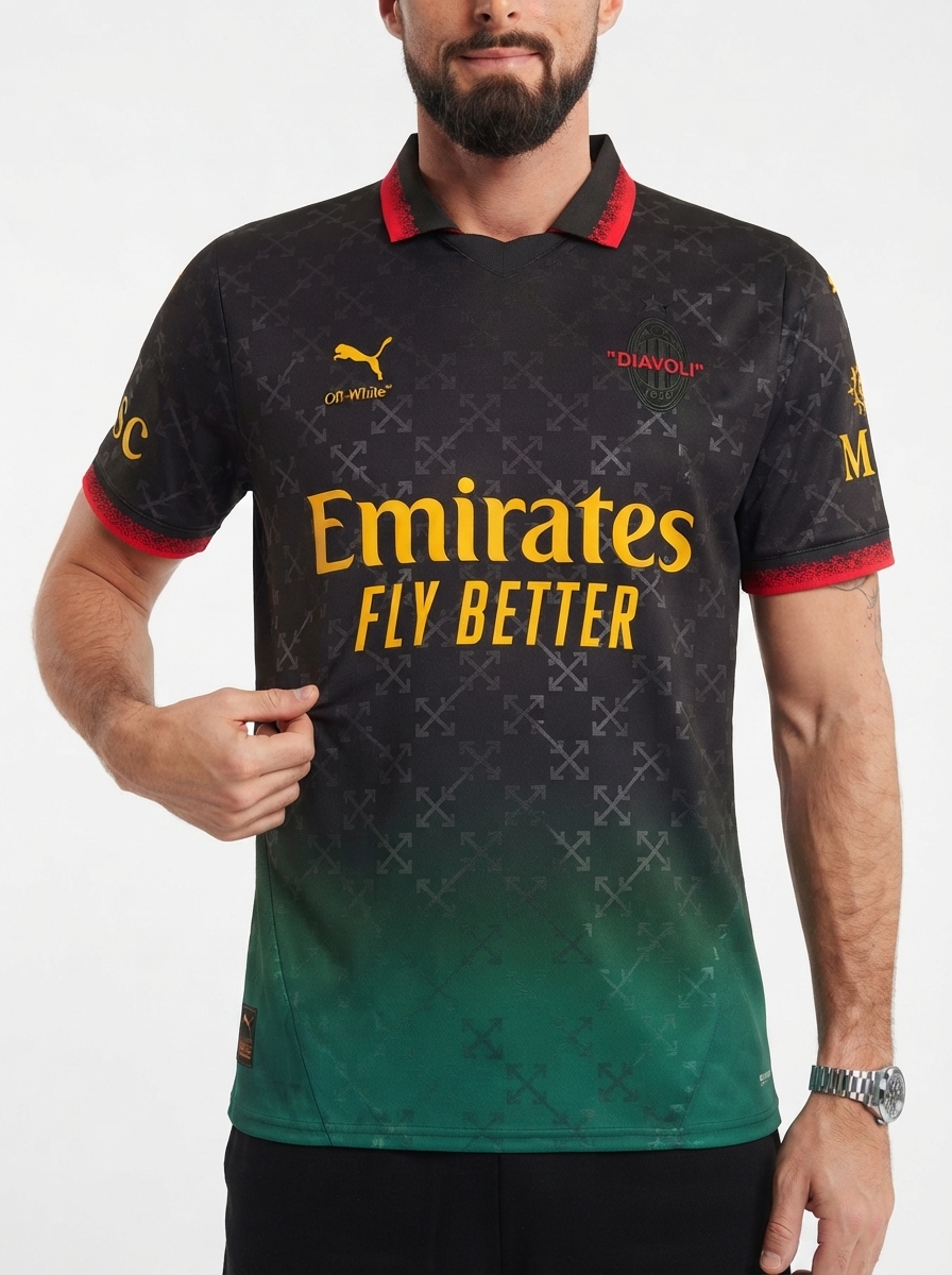 AC Milan 25/26 Commemorative Edition Jersey - Black - Fan Version