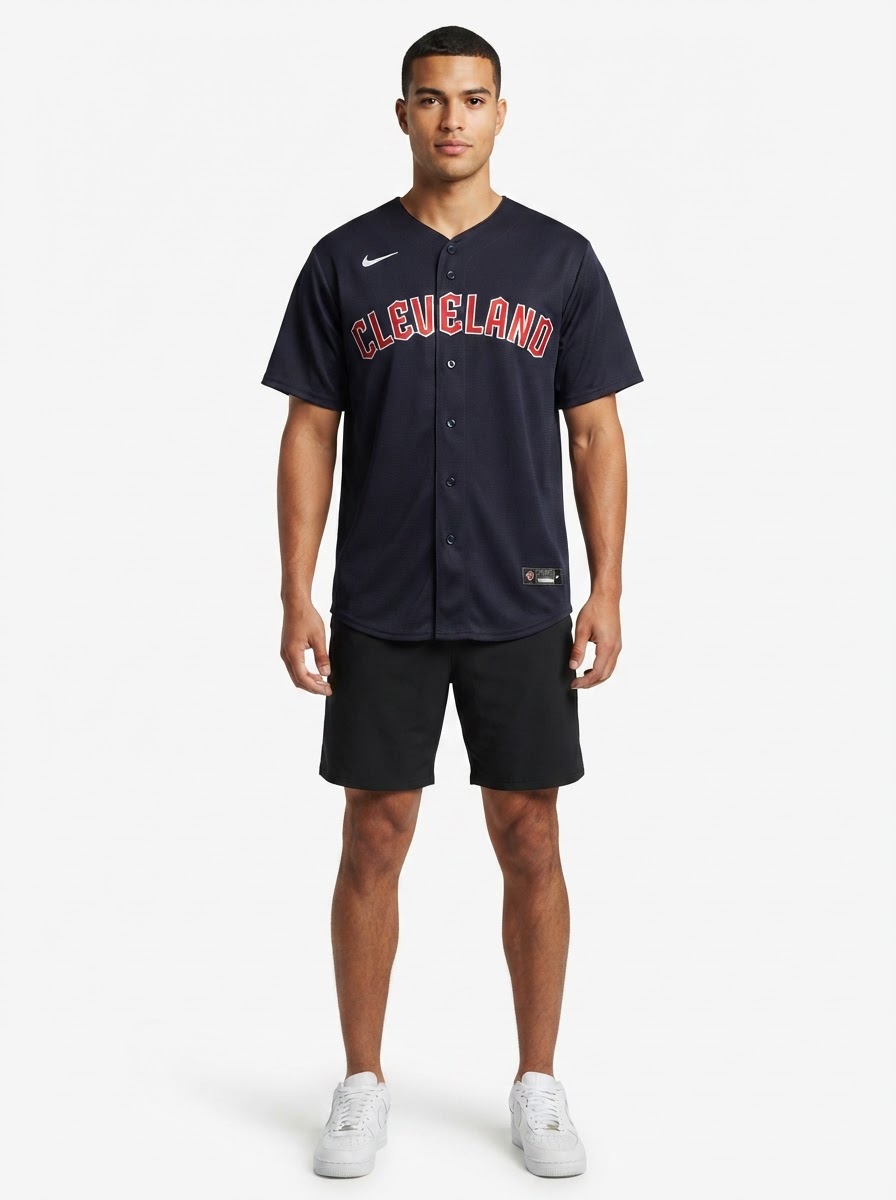 Jersey MLB Cleveland Guardians Navy Alternate Limited Jersey Masculina