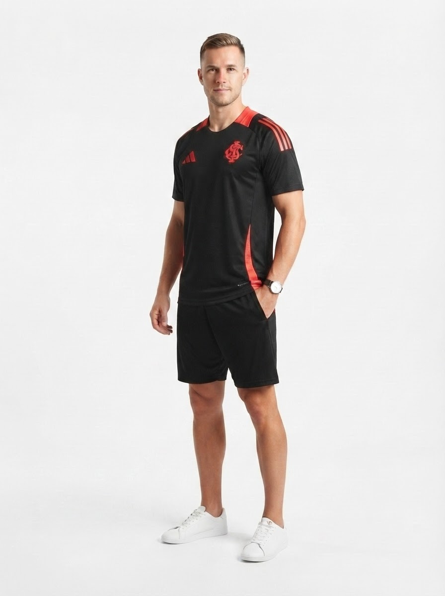 Internacional 25/26 Training Jersey - Black - Fan Version