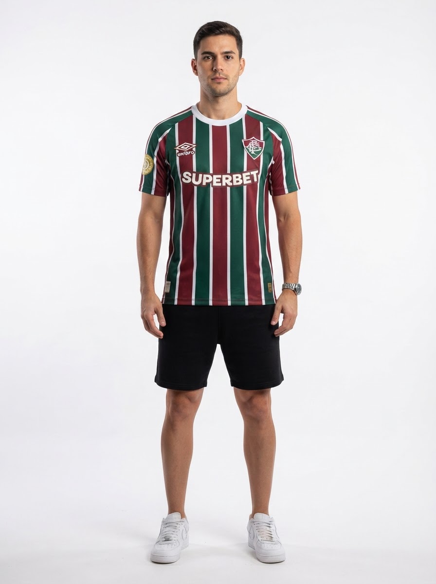 Jersey Fluminense 2025/26 I Player [Slim Fit] Authentic Player [Slim Fit] - Patch Mundial [Slim Fit]