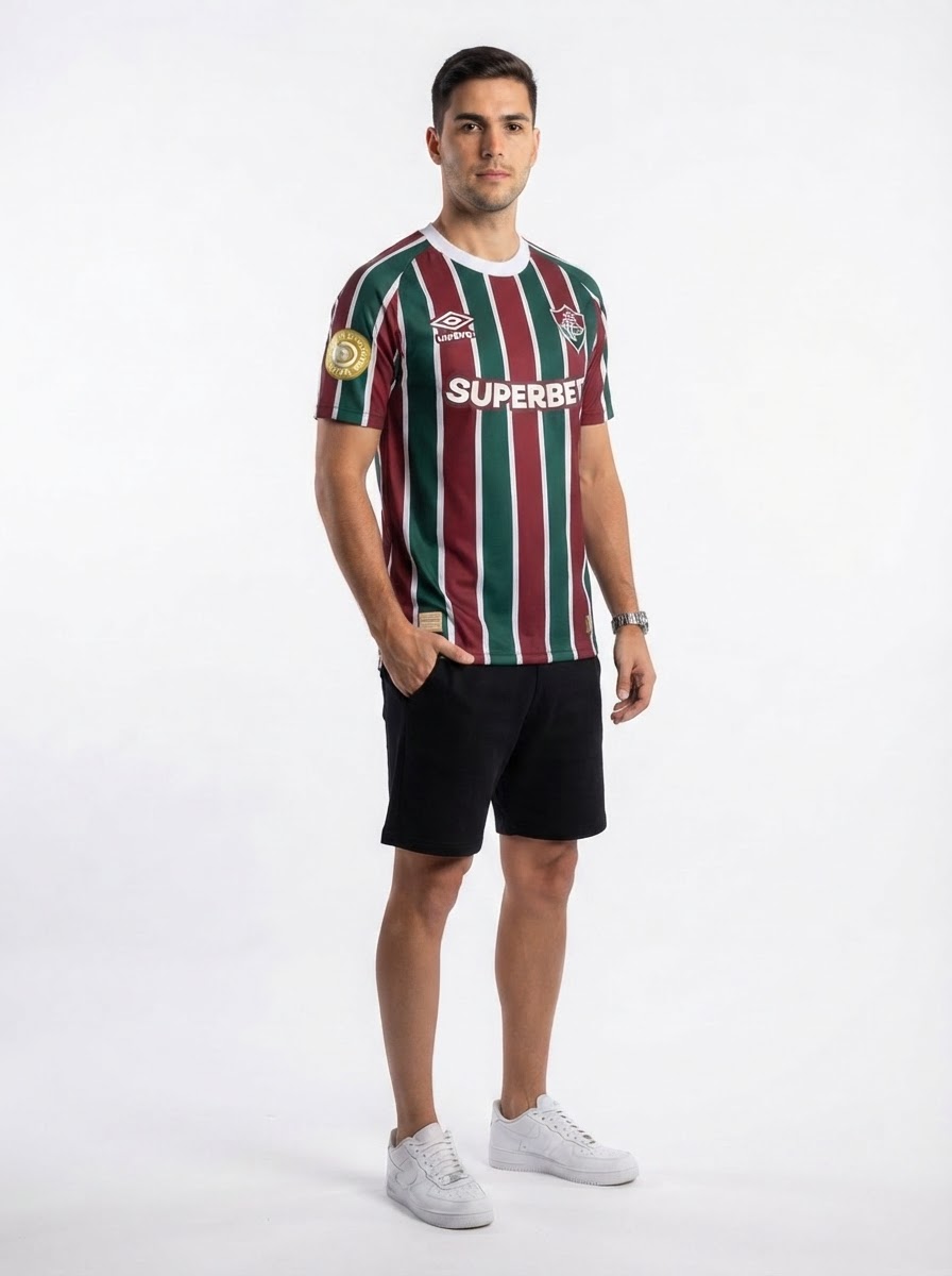 Jersey Fluminense 2025/26 I Player [Slim Fit] Authentic Player [Slim Fit] - Patch Mundial [Slim Fit]