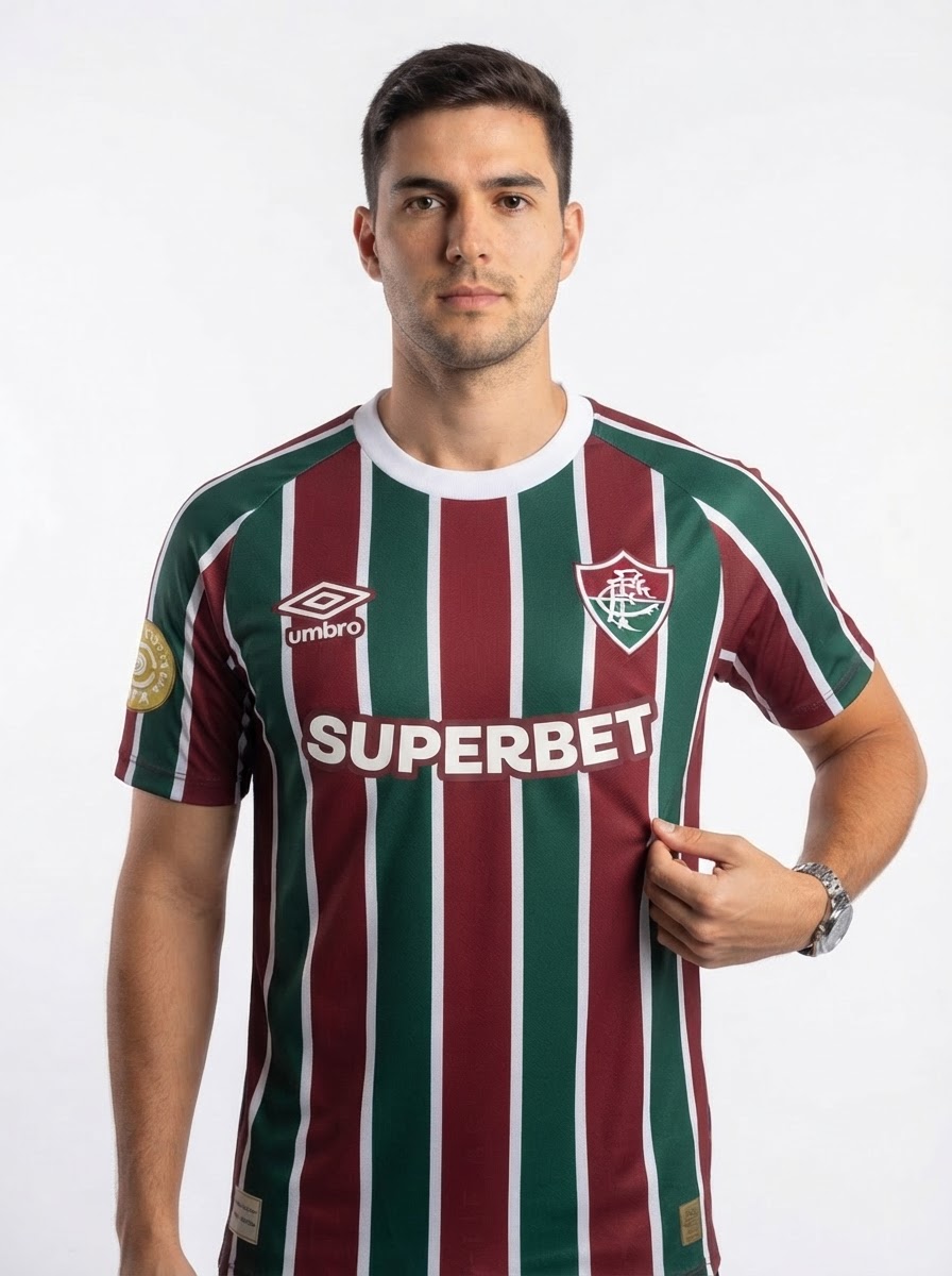 Jersey Fluminense 2025/26 I Player [Slim Fit] Authentic Player [Slim Fit] - Patch Mundial [Slim Fit]
