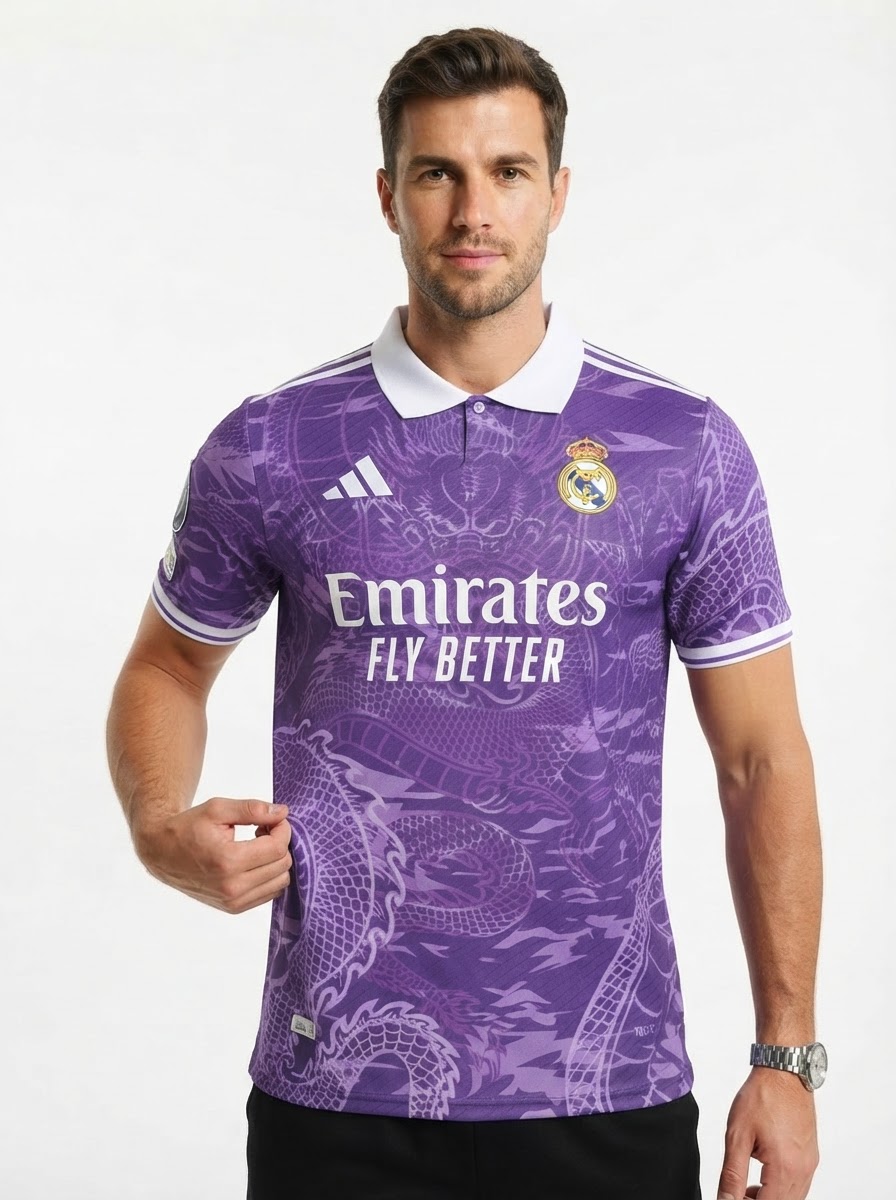 Real Madrid 25/26 Special Edition Jersey - Purple - Player Version - Slim Fit