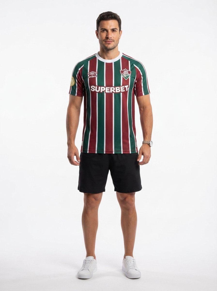 Jersey Fluminense 2025/26 I - Patch Mundial de Clubes