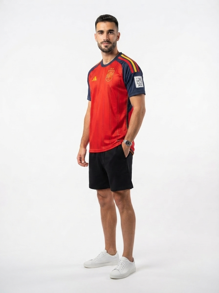 Spain Home 26/27 Jersey World Cup Champion