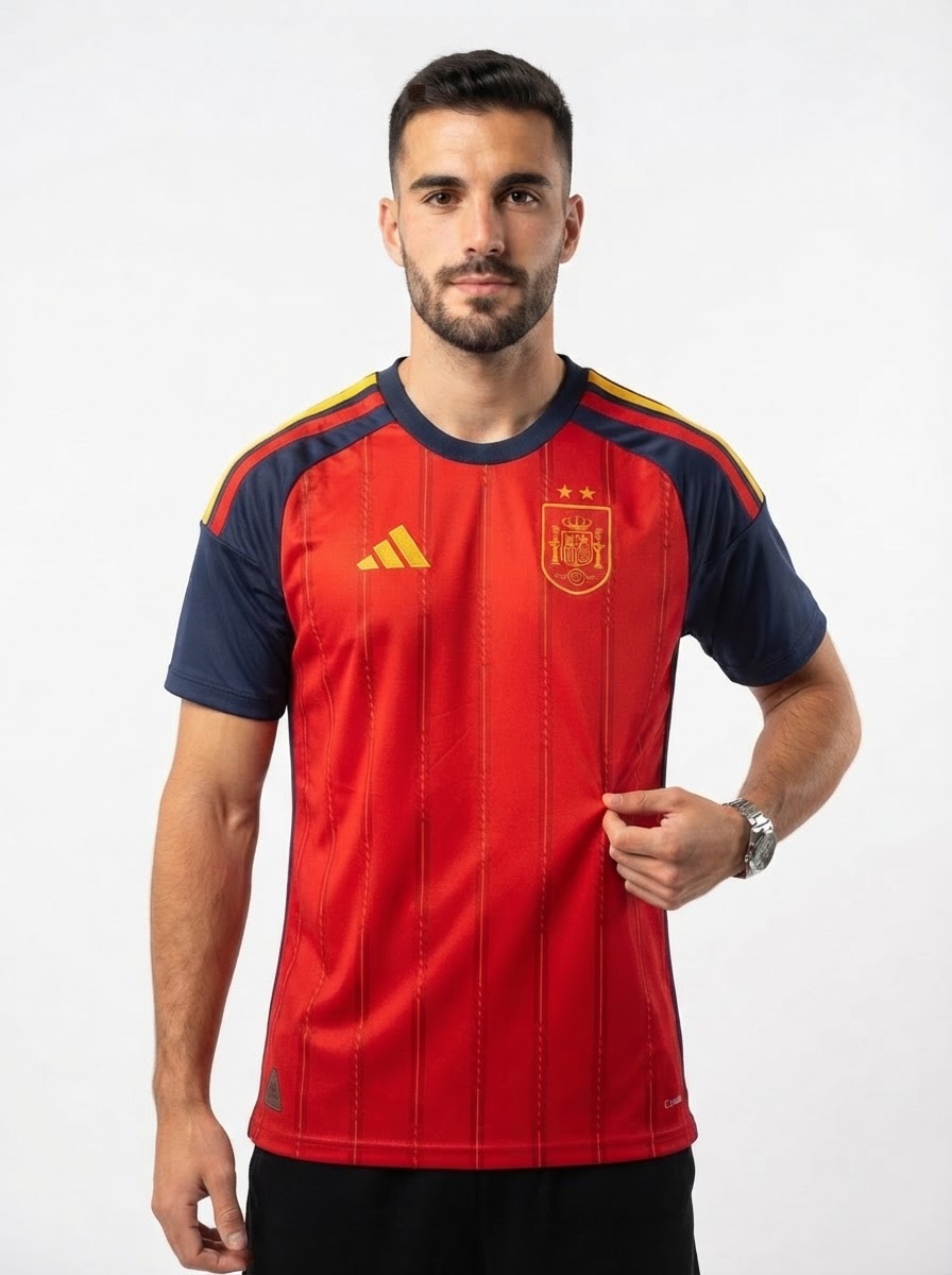 Spain Home 26/27 Jersey World Cup Champion