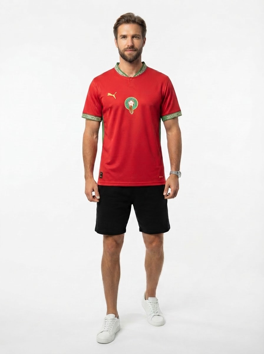 Mens Morocco 2026 World Cup Home Jersey - Fan Version