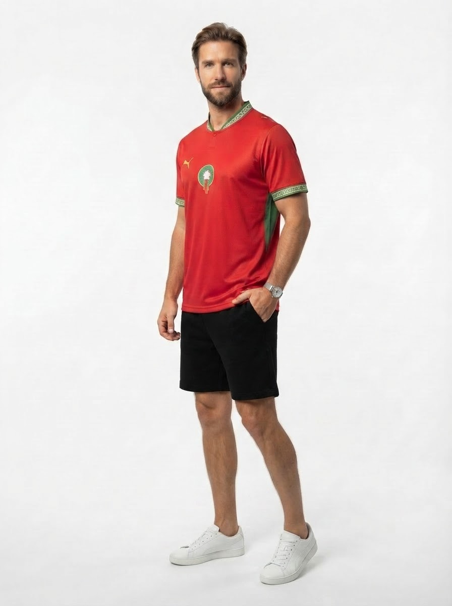 Mens Morocco 2026 World Cup Home Jersey - Fan Version