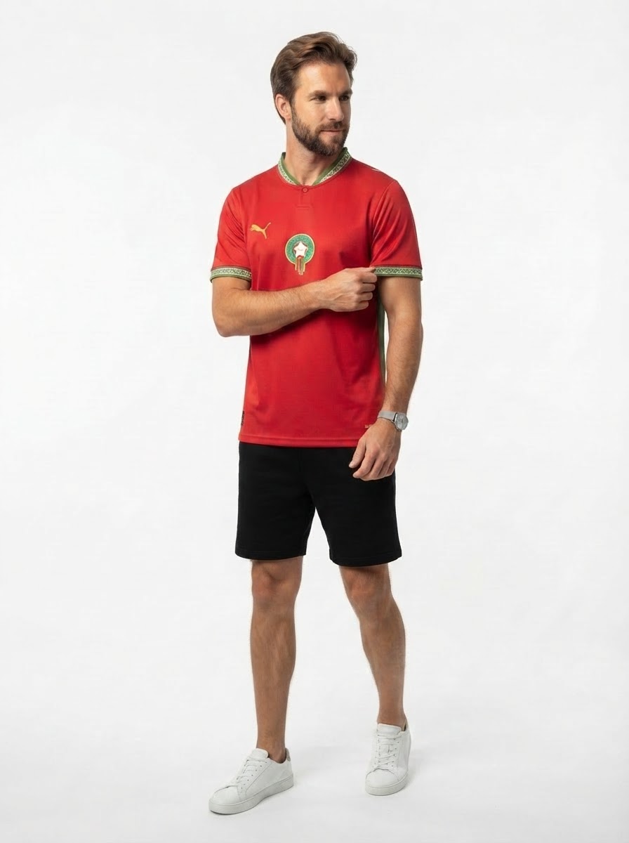 Mens Morocco 2026 World Cup Home Jersey - Fan Version