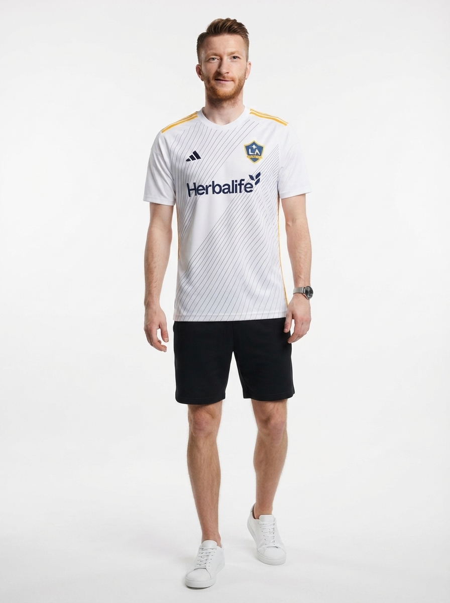LA Galaxy Marco Reus 18 Home Fan Jersey 2025/26