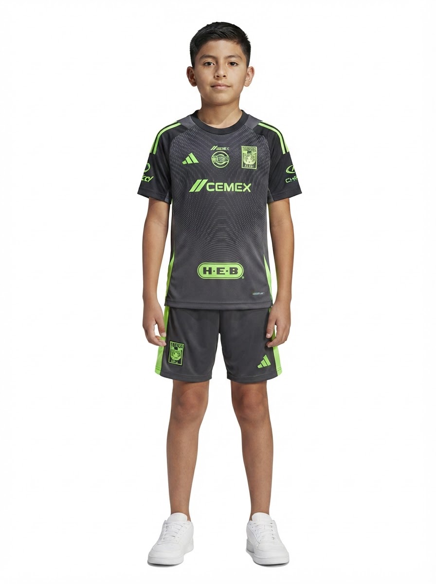 Kids Kit Tigres UANL GK Home 2025/26