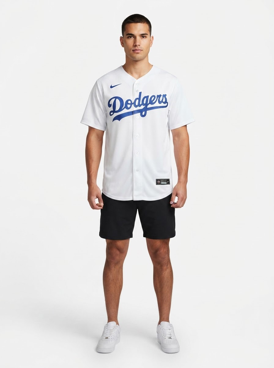 Jersey MLB Los Angeles Dodgers I Torcedor Masculina Branca Shohei Ohtani 17