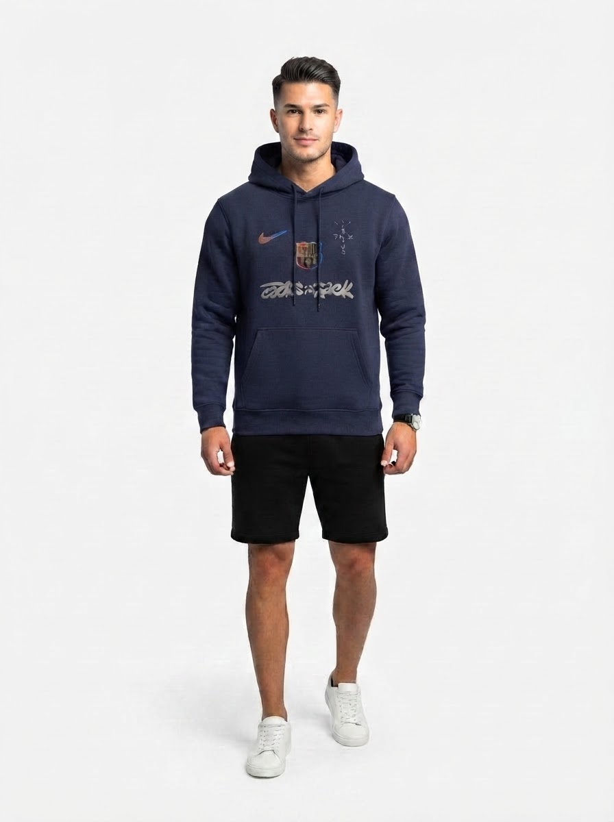 Barcelona Sweatshirt 2025 - Travis Scott Collab Spotify - Dark Blue